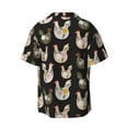 thumbnail image 2 of Xecao offers the Flowe Rooster for Men's Casual Short-sleeved Shirt, a button-up collared shirt with a pocket, perfect for beach vacations and yacht travel in the 3X-Large size., 2 of 7