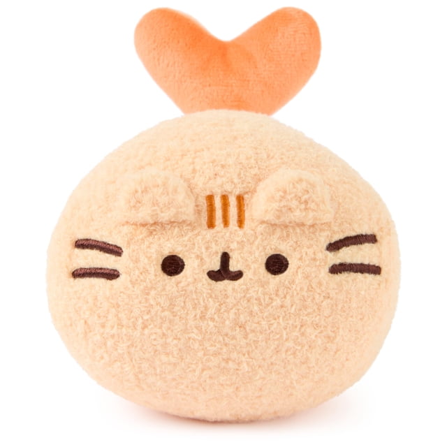Peluche GUND Pusheen Bento, camarones en tempura, 15 cm, naranja