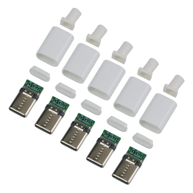 Type Green Board 5pcs TYPE-C Mirco USB 3.1 Plug Shaija Touch And PCB Data Line Interface DIY Data Cable Holders