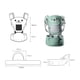 thumbnail image 2 of Canguro Cangurera Para Bebé 5 Posiciones Ergonómica Ecobaby Original Dog 100%Algodón, 2 of 5