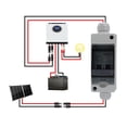 thumbnail image 3 of Circuit Solar Panel Disconnect Switch 30A DC AC Shut Off 2 Poles Outdoor Home Miniature PV Circuit Breaker Box IP65 Water Proof, 3 of 7