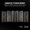thumbnail image 2 of RAM CORSAIR DDR5 DOMINATOR TITANIUM 2X16 32GB 6000 NEGRO RGB, 2 of 6