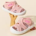 thumbnail image 5 of Luogg Baby Shoes Boys And Girls Walking Shoes Comfortable And Fashionable Shoes Size 1-3 Months Pink, 5 of 5