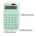 thumbnail image 3 of Djunllk Calculator - Solar Battery Dual Power 12 Digit LCD Display Solid Color Classic Small Desk Scientific Calculator, Portable Exquisite Standard Function for On-the-Go Office Home School, 3 of 8