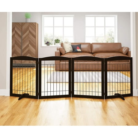 UPC: 0788601002059 | Pawland Extra Wide Freestanding Foldable Dog Gate  4 Panels  96 L