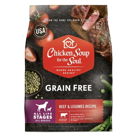 Chicken Soup Grain Free - Beef & Legumes Recipe- Dog 10lb