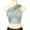 Gray, variant on ABATAB Womens Crop Tubes Tops Sleeveless Going Out Casual Tee One Shoulder Solid Color Summer Blouses Slim Tops Tshirts