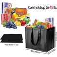 thumbnail image 2 of Sacs d'Épicerie Réutilisables Grands 50LBS Pliables Sacs de Courses en Nylon Lavables en Machine, 2 of 7
