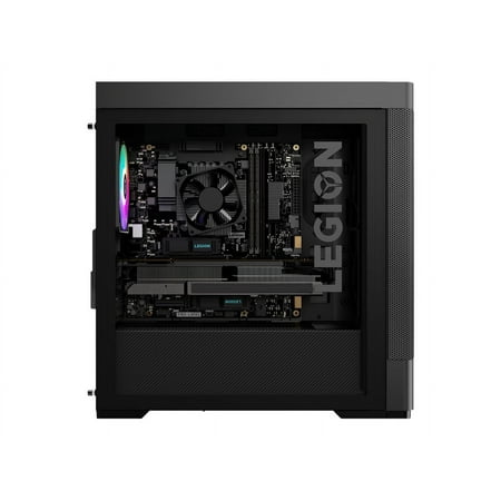 Lenovo - Legion Tower 5 AMD Gaming Desktop - AMD Ryzen 7-5700G - 16GB RAM - NVIDIA GeForce GTX 1660 Super - 256GB SSD + 1TB HDD - Raven Black