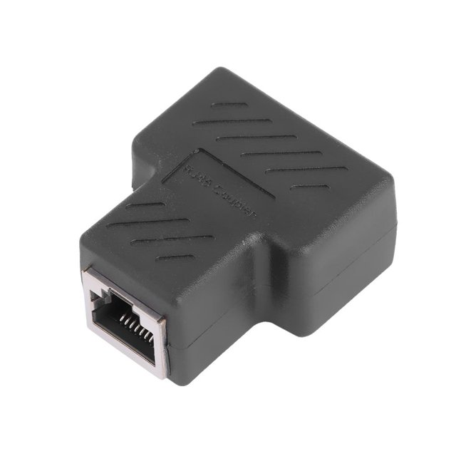 1 a 2 vías RJ45 red Ethernet cabeza Lan Cable hembra carpintero acoplador enchufe