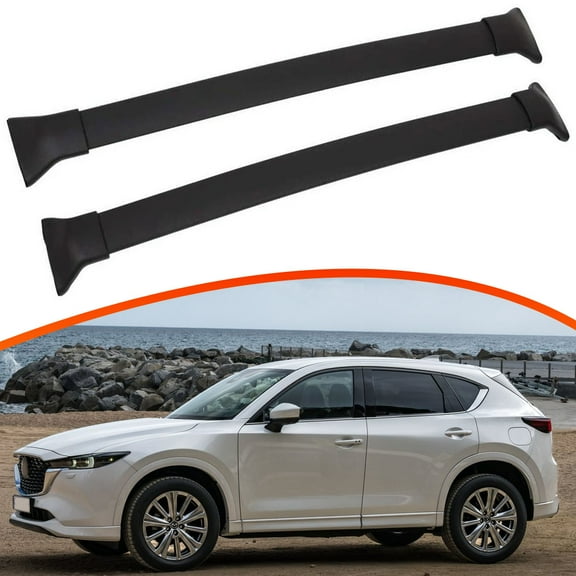 2PCS Aluminum Cross Bars Accessories for Mazda CX-5 CX5 2017-2025, Top Rail Replacement, Easy Installation