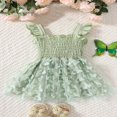 thumbnail image 3 of Robe d'Été pour Fille Sans Manches à Boutons devant Butterfly Robe Trapèze, 3 of 9