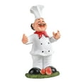 thumbnail image 2 of Rongfmy Chef Sculpture Bottle Holder Resin Crafts Tabletop Statue Creative Bottle Holder A, 2 of 9