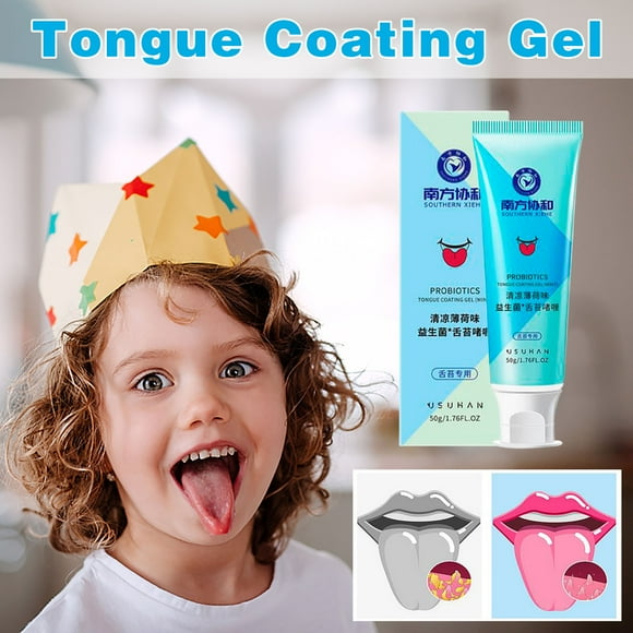 TopLLC Tongue Cleansing Gel, Tongue Cleaner Brush Kit, Scraper, Fight Bad Breath, Oral Deodorant, Fresh Mint, Odor Eliminator a toothpaste