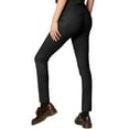 thumbnail image 2 of Made by Johnny Women's Casual Leggings Stretchy Work Ankle Pants Office Slacks with Pocket M BLACK, 2 of 6