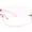 All Pink, variant on Rimless Wrap Around Shield Star Shimmer Sparkle Jewel Diva Sunglasses Grey - Silver Mirror