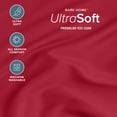 thumbnail image 2 of Bare Home Fitted Sheet - 22" Extra Deep Pocket - Premium 1800 Collection - Twin-XL, Red, 2 of 6