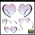 thumbnail image 2 of Womens Cute Bubbly Heart Shape Metal Rim Retro Lolita Sunglasses Gold Tortoise - Purple Blue, 2 of 8