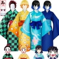 thumbnail image 2 of Disfraz de Anime Demon Slayers Kimetsu No Yaiba, traje de Cosplay, Inosuke, Hashibira, Zenitsu, Tanjirou, Kimono, ropa de Halloween, Temporada 2, 2 of 4