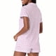 thumbnail image 5 of Pj Lounge Set Y2k Loungewear Pjs Conjunto Pijamas para Mujer 2 Piezas Mono Manga Corta Con Botones Regalo Navidad Y Acción Gracias, 5 of 9