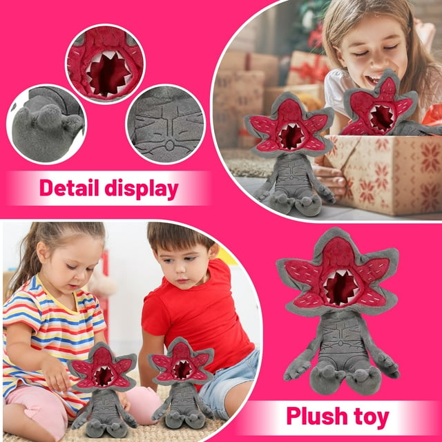 Stranger Care Things Demogorgon Peluche, Demogorgon Bear de Terror, Soft Demogorgons Plush para Regalo de Cumpleaños Navidad (1PCS)