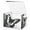 Black And White butterfly, variant on Foldable Fabric Storage Bin With Handle Collapsible Basket Box Storage With Lid Organizer Butterflies Moon Vector