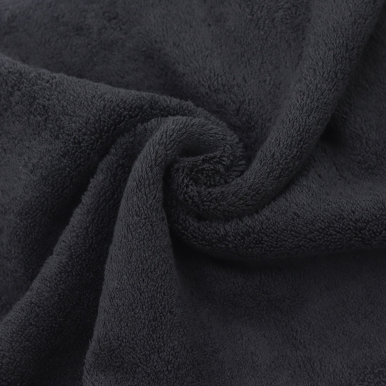 Luxury Hotel & Spa Quality Collection Highly Absorbent, Quick Dry 100% Turkish Cotton 700 GSM, Eco Friendly Towel, for Bathroom Dobby Border Soft Bath Towel Set 27 X 54 -Black, Bath Towels - Set of 4