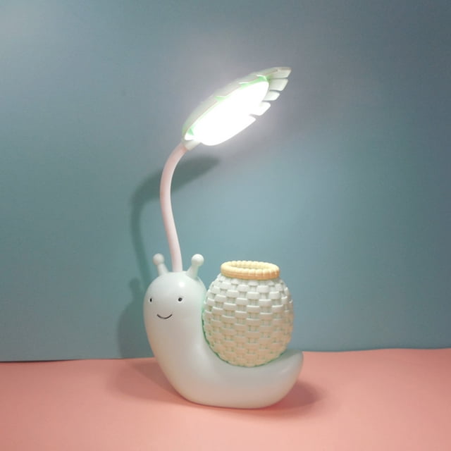 Boovnll Desk Lamp, Snail Charging Desk Lamp Learning Light Emitting Diode Eye Protection Desk Lamp, Table Lamp, Desk Lamps for Home Office, Desk Light