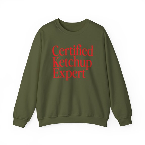 Ketchup Expert Sweatshirt Gifts Crew Neck Shirt Long Sleeve Unisex