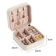 thumbnail image 3 of Joyero portátil Cajas Joyas de cuero Cajas con cremallera para pulseras (blanco) Sywqhk Libre de BPA, 3 of 7