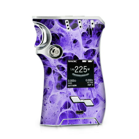 Skins Decals for Smok Mag + TFV12 Prince tank Vape / Neurons Purple Web Skin