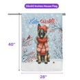 thumbnail image 5 of Hello Winter Belgian Malinois Smiling in Red Scarf Hat Welcome Christmas House Flag 28x40in Double Sided Sheepdog Dog Lover Gifts Outdoor Decor - 00017, 5 of 5