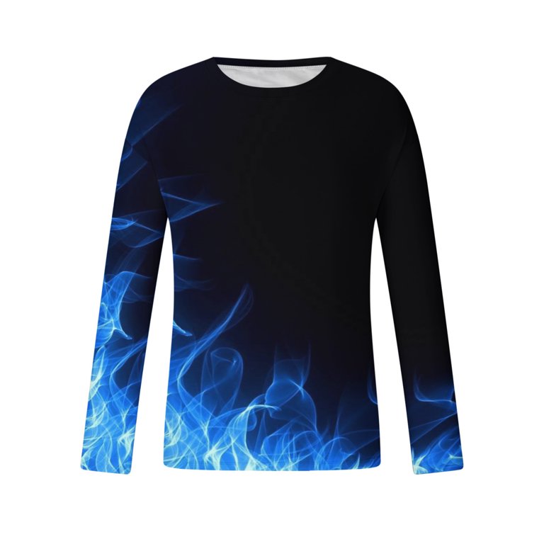 Shirts for Men Long Sleeve Men's Long Sleeve T Shirts Loose Crewneck  Pullover Casual Sports Holiday Shirts Tops, Black, Medium : :  Clothing, Shoes & Accessories