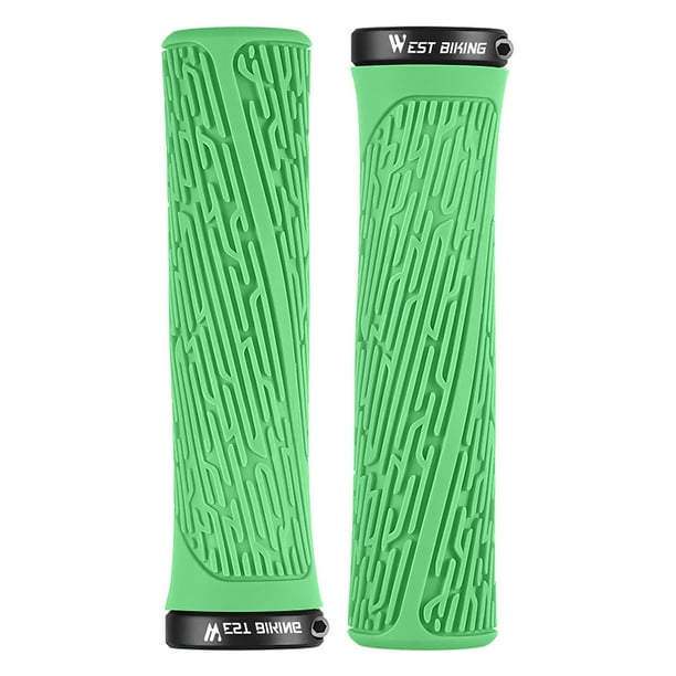 Xihbxyly Puños de Goma Antideslizantes, Cómoda Absorción de Impactos, Cubiertas de Manillar Impermeables y Duraderas, Diseño Acolchado para Bicicletas, Antideslizantes, Fáciles de Instalar, Orificio