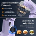 thumbnail image 3 of Batidora de Pedestal Planetaria Profesional Honinst 660W 10 Velocidades 6.5QT 120V, 3 of 7