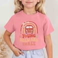 thumbnail image 2 of VOUZZA Young Wild and Three Girls T-Shirt 3rd Birthday Graphic Short Sleeve Round Neck Tee Top for Kids Summer Celebration Cotton Shirt Party Outfits, 2 of 4
