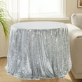 thumbnail image 6 of Xecvkr Round Glitter Tablecloth Sequined Cover for Wedding Parties Special Events Banquet Decoration 47x47 Inches Rose Gold, 6 of 6