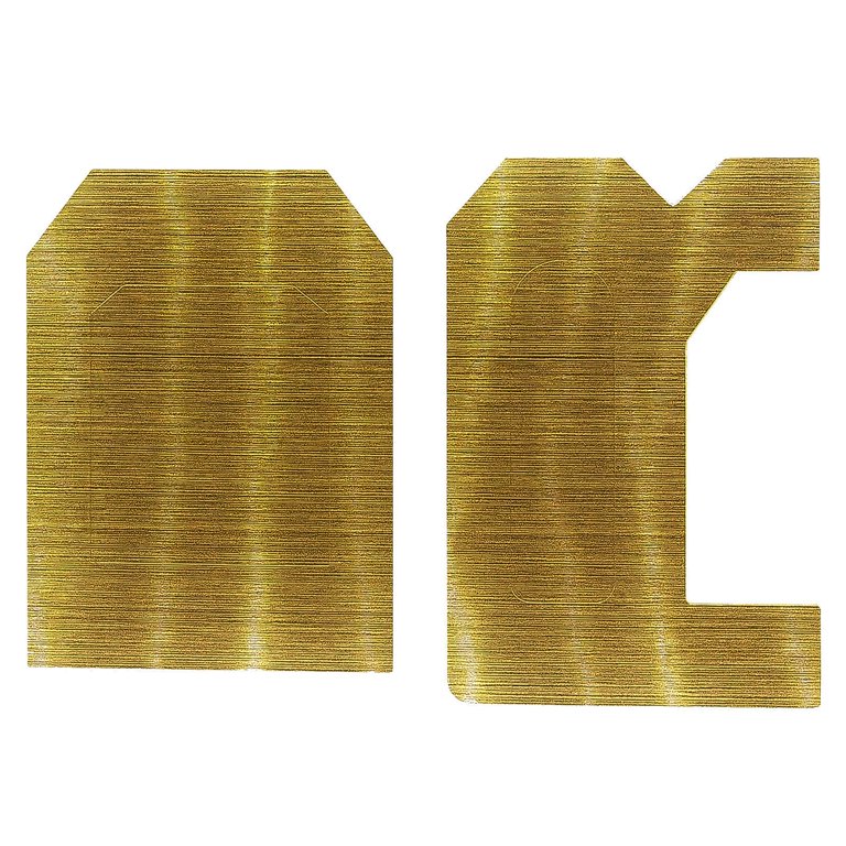 Lettera T Adesiva Dorata, Altezza 37 Mm, Plastica, Per Segnaletica O Personalizzazione