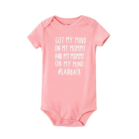 

Got My Mind on My Mommy and My Mommy on My Mind Baby Bodysuit Newborn Bebe Boy Girl Clothing Summer