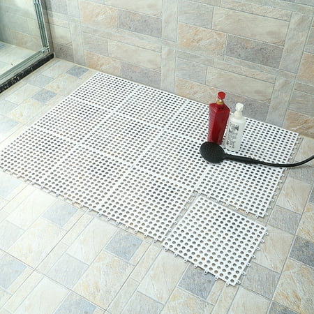 Lubelski Pvc Anti Slip Hollowed Bath Mat Shower Carpet Home Toilet