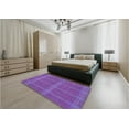 thumbnail image 4 of Ahgly Company Indoor Square Patterned Tyrian Purple Area Rugs, 5' Square, 4 of 6