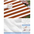 thumbnail image 6 of Burnt Orange Stripe Beach Towels Oversized Super Absorbent, Farmhouse Striped Abstract Art Lightweight Bath Towel Quick Dry Sets For Bathroom/Pool/Rv Camping/Beach Play/Gym Room/Picnic 31"x62", 6 of 8