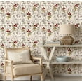 thumbnail image 3 of TOARTi Leaves Wallpaper Butterfly Peel and Stick Colorful Floral Vintage Botanical Wall Decal For Bedroom Living Room 17.3in x 9.8ft, 3 of 8