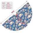 thumbnail image 2 of KLL 30" Christmas Tree Skirt white Skull daisy in water Xmas Tree Skirts Mat for New Year Xmas Holiday Party Indoor Outdoor Home Decoration, 2 of 5