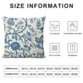 thumbnail image 5 of Nawypu  Chinoiserie Bird Floral Pillow Covers Blue White Flowers Birds Throw Pillow Case Rustic Decoration Cushion Case for Outdoor Activity Sofa Home Couch Office Room Car,, 5 of 5