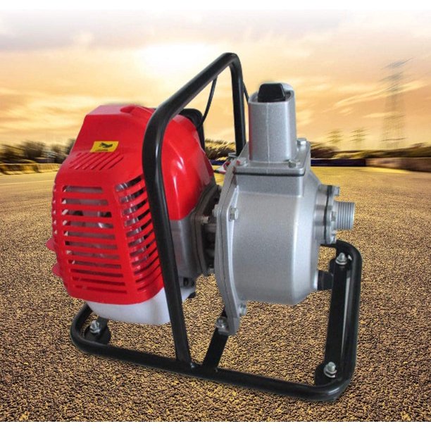 Fichiouy 2 Stroke Gas Powered Water Pump 1" 43cc 2HP Aircooled Petrol Water Transfer Pump for