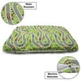 thumbnail image 3 of Race Car Pet Bed, Pattern of a Racing Map Road Overview with People Watching on Sides, Resistant Pad for Dogs and Cats Cushion with Removable Cover, 24" x 39", Apple Green Multicolor, by Ambesonne, 3 of 4