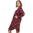 thumbnail image 2 of Angelina Women's Flannel Button Down Sleep Shirt Dress Pajama (1-Pack), 2 of 4