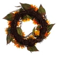 thumbnail image 4 of Vickerman 24" Artificial Yellow Sunflower Wreath with Green Fern Foliage., 4 of 4
