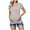 Gray, variant on Ohufall Women's Short Sleeve Maternity Shirts Summer Solid Color Casual Round Neck Nursing Tee Tops Loose Fit Comfortable Pregnancy T-shirts for Women